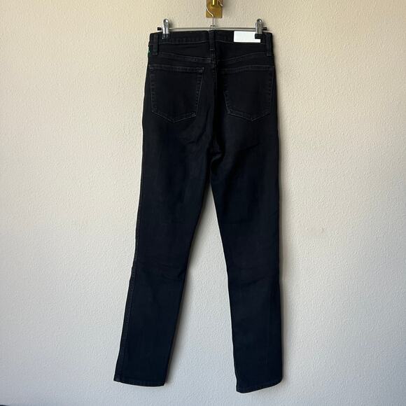 RE/DONE 80s Slim Straight Jeans in Jet Black Size 27 - Picture 3 of 6